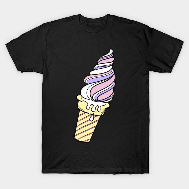 Cone Ice Cream T-Shirt by Weldi - 33 Studio Design